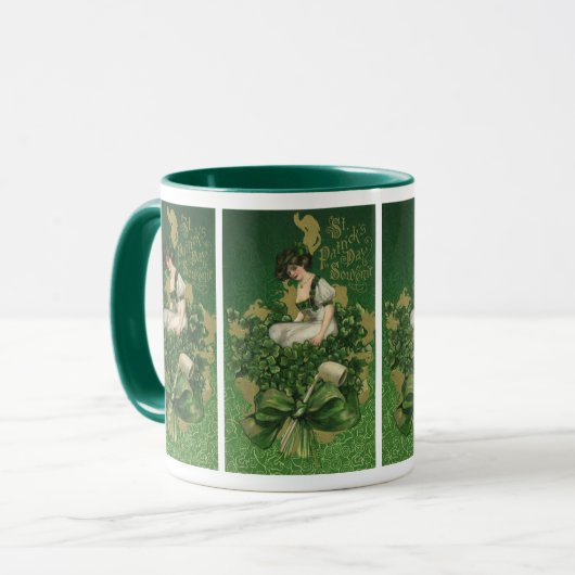 St. Patrick's Day Souvenir, Irish Lass Mok (Voorkant links)