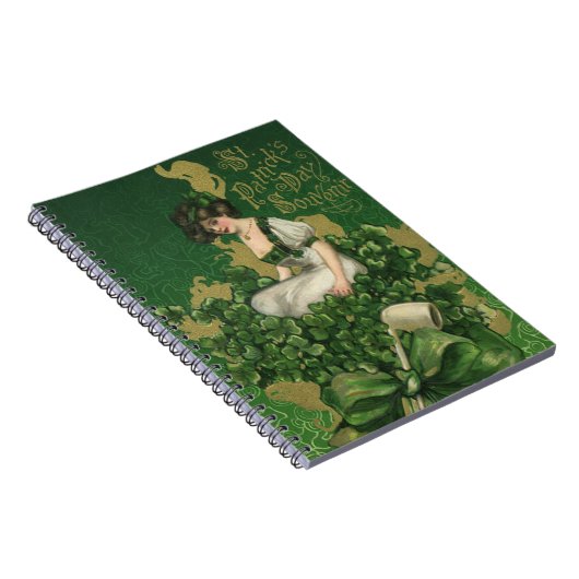  St. Patrick's Day Souvenir, Irish Lass Notitieboek (Rechterzijde)