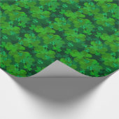 St. Patrick's Day Sparkling Shamrock Gift Wrap Cadeaupapier (Hoek)