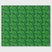 St. Patrick's Day Sparkling Shamrock Gift Wrap Cadeaupapier (Vlak)