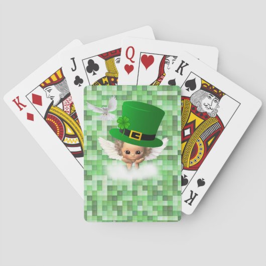 St. Patrick's Day Speaker Card Deck Angel Pokerkaarten (Achterkant)