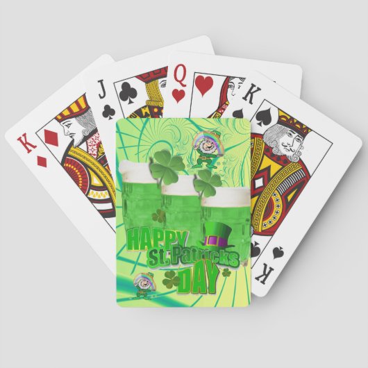 St. Patrick's Day Speaker Card Deck Beer Pokerkaarten (Achterkant)