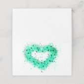 St. Patrick's day | Spuitverf, glitterend hart (Buitenkant ongevouwen)