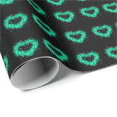 St. Patrick's day | Spuitverf, glitterend hart Cadeaupapier (Rol Hoek)
