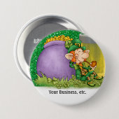 St. Patrick's Day - SRF Ronde Button 7,6 Cm (Voorkant /achterkant)