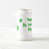 St Patrick's Day Stein Bierpul (Voorkant links)