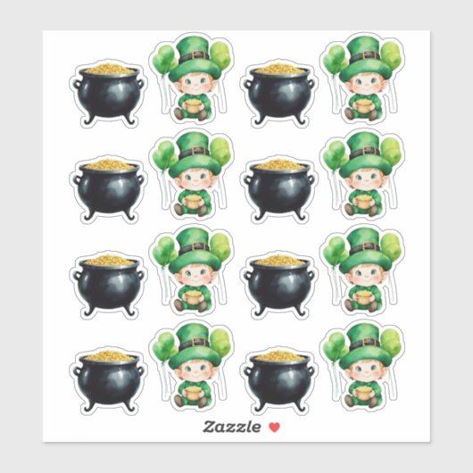 St. Patrick's Day sticker (Vel)