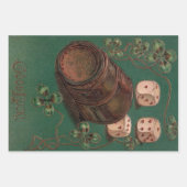  St. Patrick's Day, succes Ierse dobbelstenen Inpakpapier Vel (Voorkant 2)