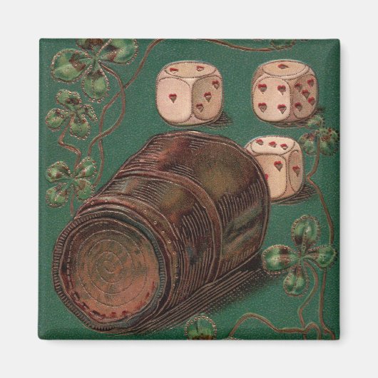  St. Patrick's Day, succes Ierse dobbelstenen Magneet (Voorkant)