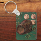  St. Patrick's Day, succes Ierse dobbelstenen Sleutelhanger (Voorkant)