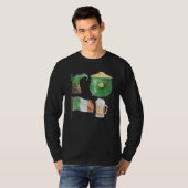 St Patrick's Day Symbols Fun Graphic T-shirt (Voorkant volledig)