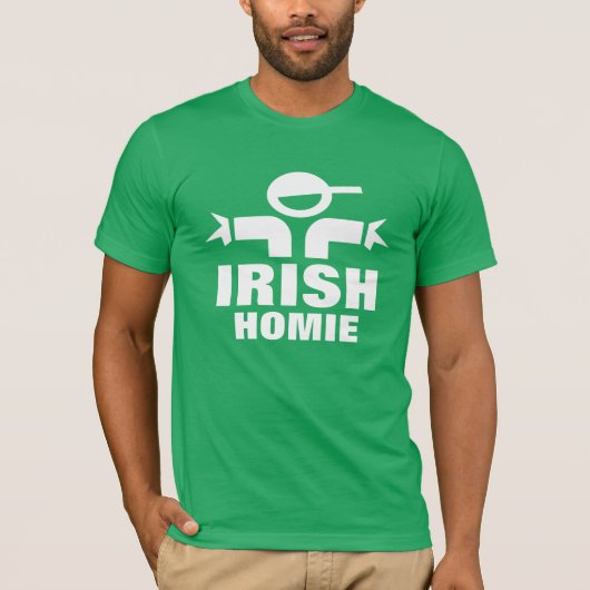 St Patrick's day t shirt gezegde Irish homie (Voorkant)