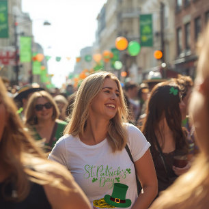 St. Patrick's Day T-shirt voor vrouwen, slanke pas