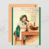  St Patricks Day telefoontje Briefkaart (Voorkant / Achterkant)