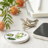 St. Patrick's Day Theeset Ierse Sleutelhanger (Zijkant)