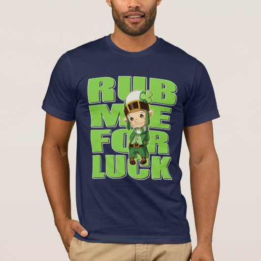 St. Patricks Day Thomas the Lucky Elf T-Shirt (Voorkant)