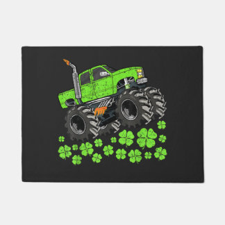 St Patricks Day Toddler Lucky Monster Truck Deurmat