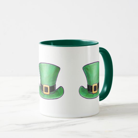 St Patrick's Day Top hat Mok (Voorkant rechts)