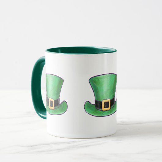 St Patrick's Day Top hat Mok (Voorkant links)