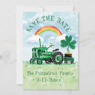 St. Patrick's Day Tractor Save the Date