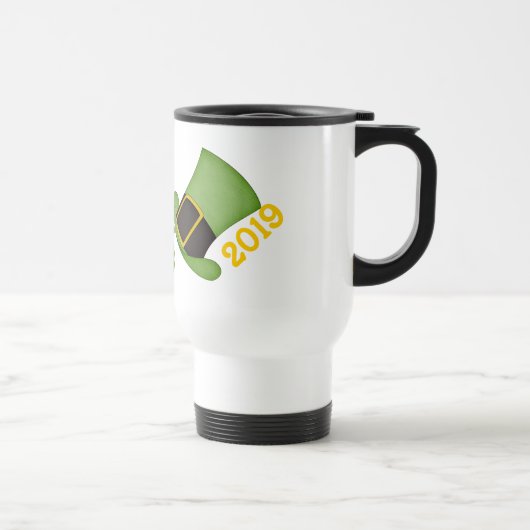 St Patrick's Day Travel Mug Sjabloon Reisbeker (Rechts)