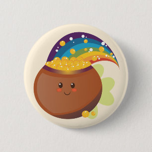 St. Patrick's Day Treasure Ronde Button 5,7 Cm