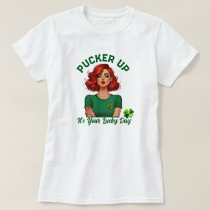 St. Patrick's Day: Trek je gezicht in de plooi, he T-shirt