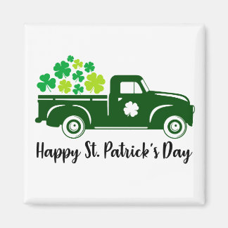 St.Patricks Day Truck Magneet