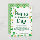St. Patrick's Day Uitnodiging (Voorkant / Achterkant)
