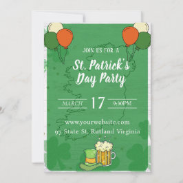 St Patricks Day uitnodiging