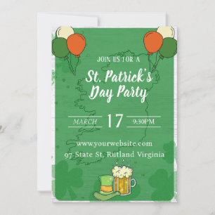 St Patricks Day uitnodiging