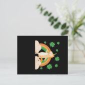 St Patricks Day Unicorn Briefkaart (Staand voorkant)
