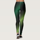 St Patricks Day Variable Green Lines Leggings (Achterkant)