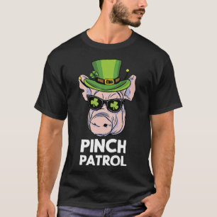 St Patrick's Day Varkensknijpactie Clover Iers T-shirt