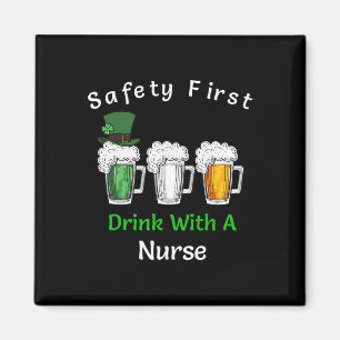 St Patricks Day - Veiligheid eerste Drink met een Magneet