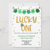 St. Patrick's Day Verjaardag Uitnodiging Lucky One (Voorkant)