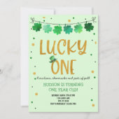 St. Patrick's Day Verjaardag Uitnodiging Lucky One (Voorkant)