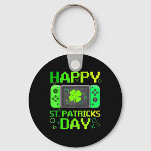 St Patrick's Day Videospel Gamer Shamrock Boys Me Sleutelhanger