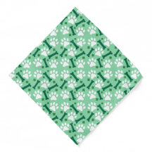 St Patricks Day Vier Leaf Clover Dog Bone