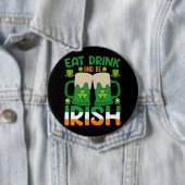 St. Patrick's Day viering Ronde Button 4,0 Cm (In situ)