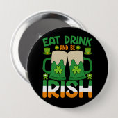 St. Patrick's Day viering Ronde Button 4,0 Cm (Voorkant /achterkant)