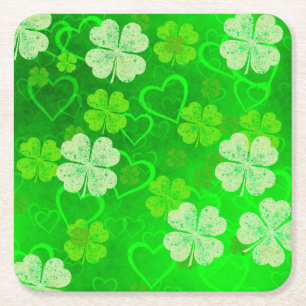 St. Patrick's Day Vierkante Kartonnen Onderzetter