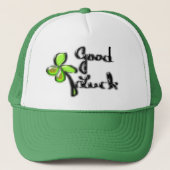 St. Patrick's Day ‎ vierledige klaver Trucker Hat Pet (Voorkant)