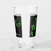 St. Patricks Day Vine & Clover Glass-aangepaste na Glas (Rechts)
