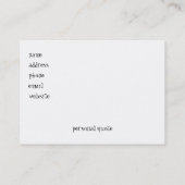 St. Patrick's Day Visitekaartje (Achterkant)