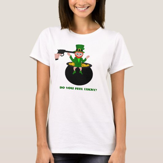St Patrick's Day Voel je Lucky Womens T-shirt (Voorkant)