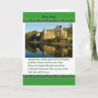St. Patrick's Day voor papa, gedicht, kasteel, sha