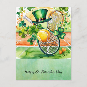 St. Patrick's Day voor tennissers Feestdagenkaart