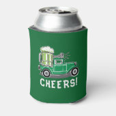 St Patrick's Day  Vrachtwagen Groen Bier Blikjeskoeler (Blikje Achterkant)