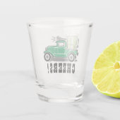 ST Patrick's Day Vrachtwagen Groen Bier Shot Glas (Achterkant)